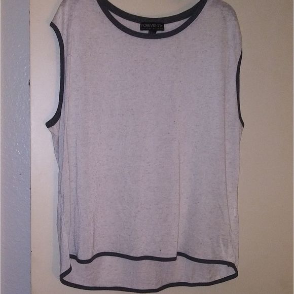 Forever 21 Gray sleeveless top. Sz Xl - Picture 1 of 2